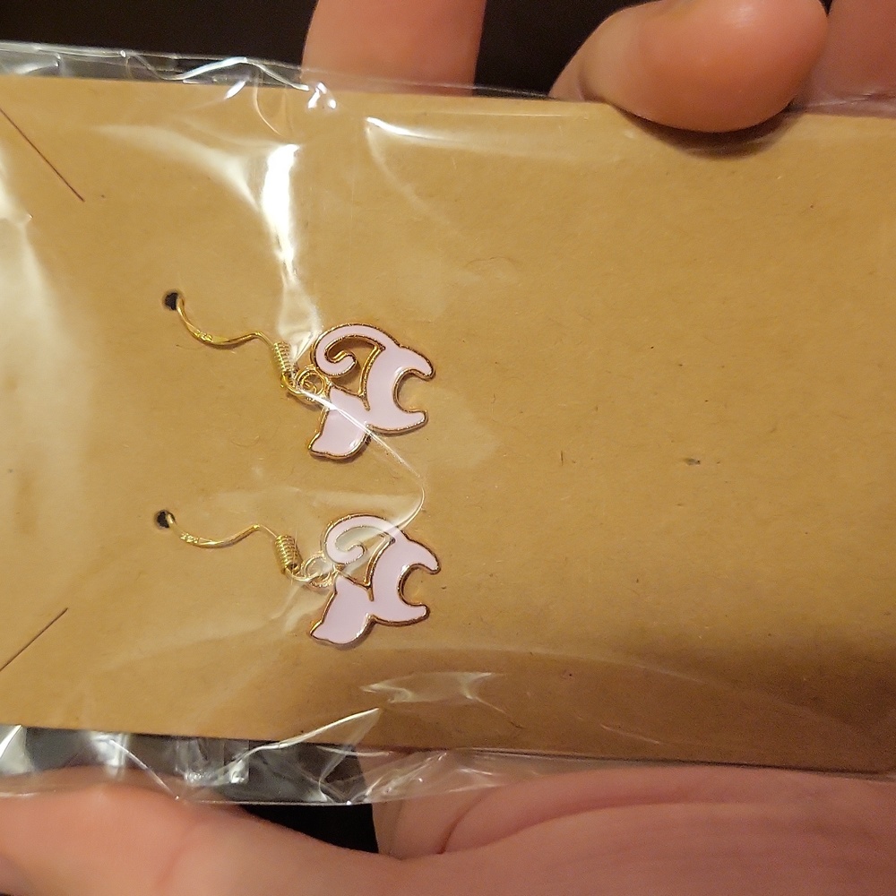 Pink Cat Earrings